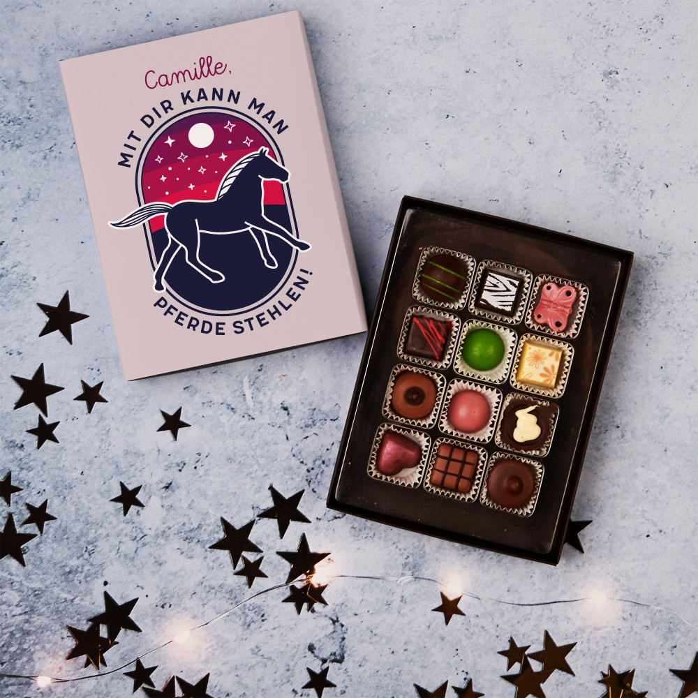 Pferde stehlen - Belgische Pralinen - GeschenkSpeziell.de