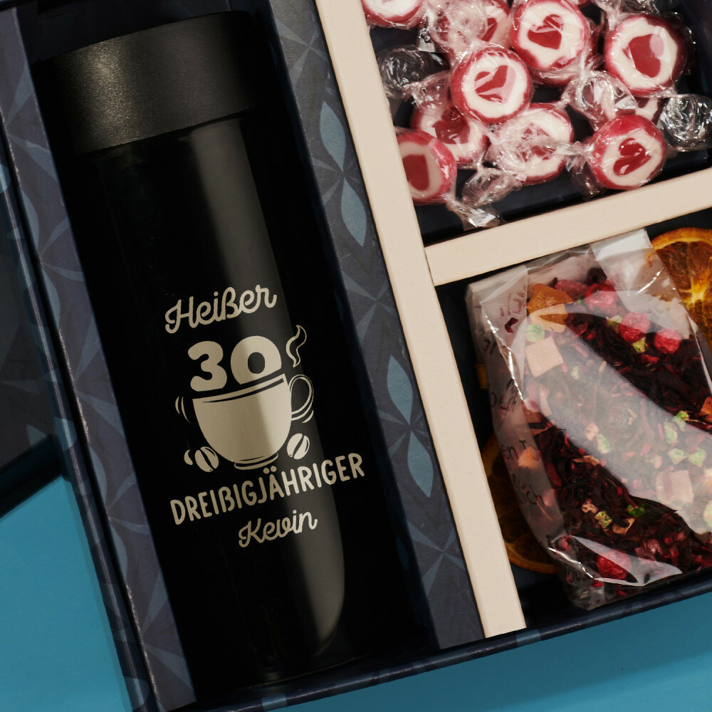 Geschenkset mit Thermobecher Zum 30. Geburtstag für ihn GeschenkSpeziell.de