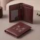 Initiale mit Namen - Leder Portemonnaie für Herren