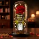 Danke, dass du es mit mir aushältst - Ewige Rose Im Glas
