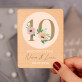 10. Hochzeitstag Blumen - Holzmagnet