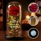 Namen + Datum - Ewige Rose Im Glas