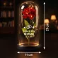 Namen + Datum - Ewige Rose Im Glas