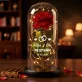 Namen + Datum - Ewige Rose Im Glas