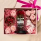 Geschenkset für Mama mit Ewiger Rose, Schokolade und Badesalz