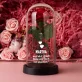 Geschenkset Für die Verlobte 2 mit Ewiger Rose, Schokolade und Badesalz Geschenkset Für die Verlobte 2 mit Ewiger Rose, Schokolade und Badesalz