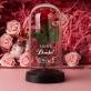 Geschenkset zum Dank mit Ewiger Rose, Schokolade und Badesalz Geschenkset zum Dank mit Ewiger Rose, Schokolade und Badesalz