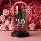 Geschenkset Zum Geburtstag, für Sie mit Ewiger Rose, Schokolade und Badesalz