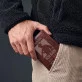 Ich kam, ich sah - Leder Portemonnaie für Herren