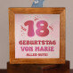 18. Geburtstag - Holzspardose