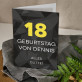 18. Geburtstag geometrisch - Glückwunschkarte