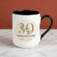 Blumen zum 30. Geburtstag - Ein Becher mit farbigem rand