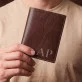 Serif Initialen - Leder Portemonnaie für Herren