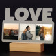 3 fotos love - Druck auf Acrylglas mit LED Beleuchtung - Wort LOVE