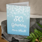 50. Geburtstag Glitzer - Glückwunschkarte