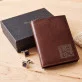 Monogramm - Leder Portemonnaie für Herren