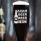 Addicted - Bierglas mit Gravur