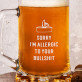 Allergic to bullshit - Bierkrug