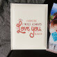 Always love you - personalisiertes Fotoalbum