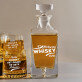 Awesome Whisky - Whiskykaraffe und Whiskygläser - Set mit Gravur