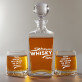 Awesome Whisky - Whiskykaraffe und Whiskygläser - Set mit Gravur
