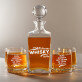 Awesome Whisky - Whiskykaraffe und Whiskygläser - Set mit Gravur