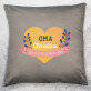 Oma hat ein goldenes Herz - Kissen