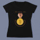 Medaille für oma - Schwarzes T-Shirt für Damen