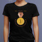 Medaille für oma - Schwarzes T-Shirt für Damen