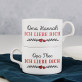 Ich liebe Euch - Zwei Tassen mit Untertasse
