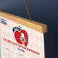 Oma, ich liebe Dich von ganzem Herzen - Poster-Kalender mit Holzleisten
