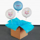 Baby shower Mädchen - Set mit Heliumballons - Kreisen