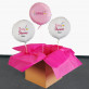 Baby shower Mädchen - Set mit Heliumballons - Kreisen