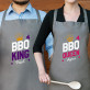 BBQ King&Queen - Set mit 2 Kochschürzen
