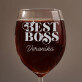 best boss Für sie - Weinglas mit Gravur