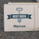 Best boss - Kartenetui mit Aufdruck