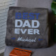 Best Dad Ever - Decke mit Stickerei