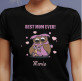 Best mom ever - Schwarzes T-Shirt für Damen