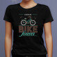 Bike forever - Schwarzes T-Shirt für Damen