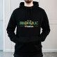 Bikoholic - Schwarzer Kapuzenpullover für Herren
