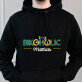 Bikoholic - Schwarzer Kapuzenpullover für Herren