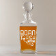 Born to fish - Whiskykaraffe mit Gravur