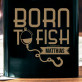 Born to fish - Flachmann mit Gravur