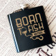 Born to fish - Flachmann mit Gravur