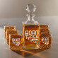 Born to fish - Whiskykaraffe und Whiskygläser - Set mit Gravur