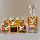 Born to hunt - Whiskykaraffe und Whiskygläser - Set mit Gravur