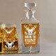 Born to hunt - Whiskykaraffe und Whiskygläser - Set mit Gravur