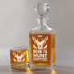 Born to hunt - Whiskykaraffe und Whiskygläser - Set mit Gravur