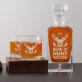 Born to hunt - Whiskykaraffe und Whiskygläser - Set mit Gravur Born to hunt - Whiskykaraffe und Whiskygläser - Set mit Gravur