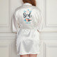 Bride 2 - Bademantel aus Satin 
